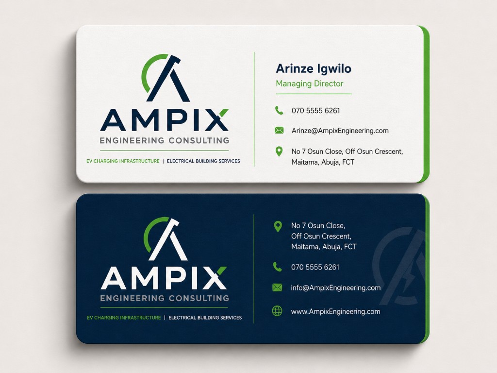 Ampix Engineering Consulting business card